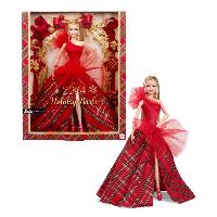 Poupee - Peluche BARBIE Poupée joyeux noël blonde HRM61