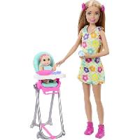 Poupee - Peluche Barbie Skipper Coffret Babysitters Inc. 1 poupée. 1 bébé. accessoires HTK35