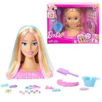 Poupee - Peluche Barbie-Tete a Coiffer Color Reveal-Chevelure Blonde Et Accessoires - 3 ans+- JFG81