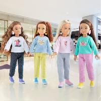 Poupee - Peluche Coffret Luna Shopping COROLLE GIRLS - poupee mannequin - 6 accessoires - 28 cm - des 4 ans