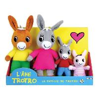 Poupee - Peluche Coffret Peluche Trotro et Famille +/- 15 cm - JEMINI - Trotro. sa maman. son papa et sa petite soeur.