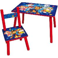 Poupee - Peluche FUN HOUSE PAT'PATROUILLE Table H 41.5 cm x l 61 cm x P 42 cm avec une chaise H 49.5 cm x l 31 cm x P 31.5 cm - Pour enfant
