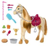 Poupee - Peluche LES MYSTeRES DE BARBIE - a la Poursuite du Cheval Perdu Barbie et son cheval Tornade. HXJ42