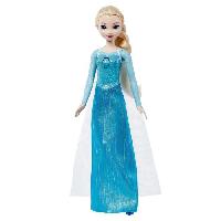Poupee - Peluche Poupée Elsa Chantante - Disney Princess - La Reine des Neiges - Tenue Bleu Glacial - Pour Enfant de 3 Ans et +