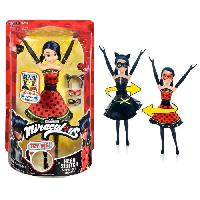 Poupee - Peluche Poupée Ladybug Transformation - BANDAI - Miraculous 26 cm - Changement de tenue