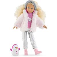 Poupee - Peluche Poupee mannequin - COROLLE - Valentine a la Montagne - 28 cm - 4 accessoires - des 4 ans