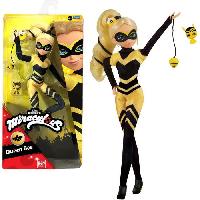 Poupee - Peluche Poupée mannequin Queen Bee - Miraculous Ladybug - BANDAI - Jaune - Enfant - 26 cm