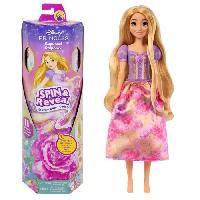 Poupee - Peluche Spin & Reveal Raiponce Mattel Poupée Disney Princesses avec surprises HTV86