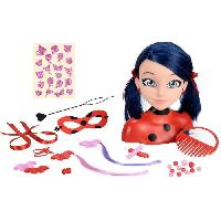 Poupee - Peluche Tete a coiffer Miraculous Ladybug - BANDAI - Rouge - Licence Miraculous - Pour enfant a partir de 4 ans