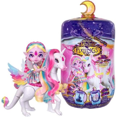 Poupee Poupee Pixling Unia et Cosmic - MAGIC MIXIES - Poupee et licorne en flacon. avec ingredients