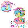 Poupee Polly Pocket-Aventure en Mobylette-Coffret 2 mini-figurines et animal HWN98