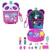 Poupee Polly Pocket-Panda Bubble Tea-Coffret avec 2 mini-figurines et panda HWN95