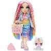 Poupee Rainbow High Poupée Mannequin avec Kit de Slime et Animal de Compagnie - Amaya (Rainbow) - Poupée Pailletée 28 cm avec Kit de Slime