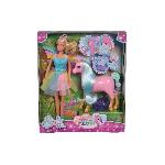 Combinaison Camouflage - Vetement De Camouflage Poupee Steffi Love Fee 29 cm + Licorne enceinte