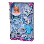 Poupee Poupée Steffi Love - SILVERTORN - SL PATINAGE - Patinage sur glace - Robe a flocons de neige - Couronne