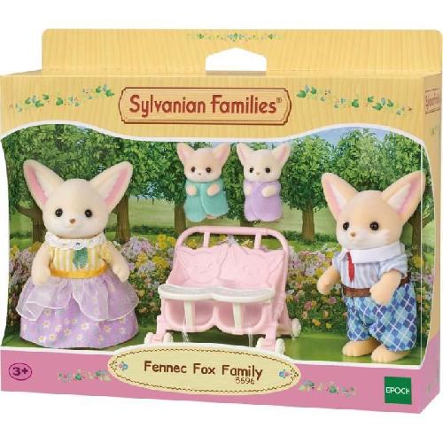 Figurine Miniature - Personnage Miniature Poupée - SYLVANIAN FAMILIES - Famille Fennec - Multicolore - Articulée et habillée avec soin