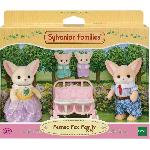 Figurine Miniature - Personnage Miniature Poupée - SYLVANIAN FAMILIES - Famille Fennec - Multicolore - Articulée et habillée avec soin