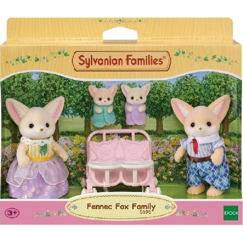 Figurine Miniature - Personnage Miniature Poupée - SYLVANIAN FAMILIES - Famille Fennec - Multicolore - Articulée et habillée avec soin