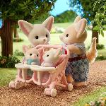 Figurine Miniature - Personnage Miniature Poupée - SYLVANIAN FAMILIES - Famille Fennec - Multicolore - Articulée et habillée avec soin