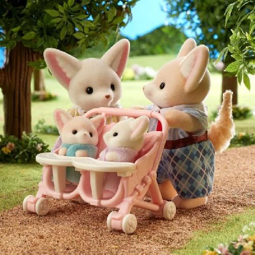 Figurine Miniature - Personnage Miniature Poupée - SYLVANIAN FAMILIES - Famille Fennec - Multicolore - Articulée et habillée avec soin