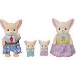 Figurine Miniature - Personnage Miniature Poupée - SYLVANIAN FAMILIES - Famille Fennec - Multicolore - Articulée et habillée avec soin