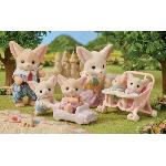 Figurine Miniature - Personnage Miniature Poupée - SYLVANIAN FAMILIES - Famille Fennec - Multicolore - Articulée et habillée avec soin