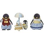 Figurine Miniature - Personnage Miniature Poupée - SYLVANIAN FAMILIES - La famille Pingouin - Blanc - Multicolore - Modele 5694