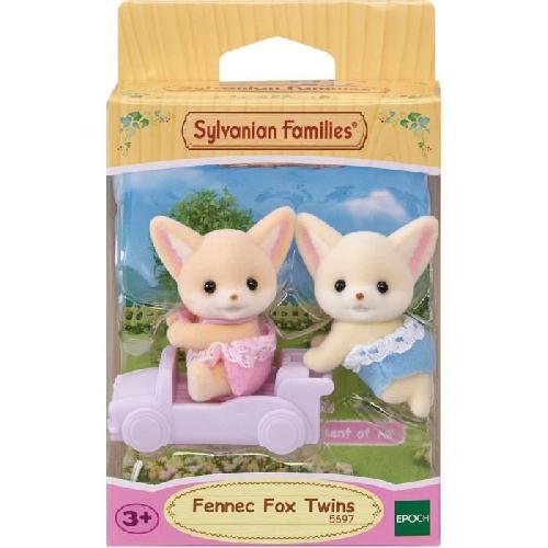 Figurine Miniature - Personnage Miniature Poupée - SYLVANIAN FAMILIES - Les jumeaux Fennec - Modele 5697 - Multicolore - Articulés