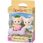 Figurine Miniature - Personnage Miniature Poupée - SYLVANIAN FAMILIES - Les jumeaux Fennec - Modele 5697 - Multicolore - Articulés