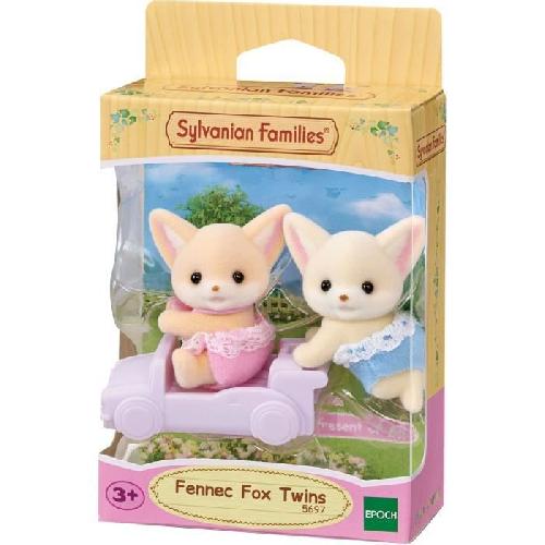 Figurine Miniature - Personnage Miniature Poupée - SYLVANIAN FAMILIES - Les jumeaux Fennec - Modele 5697 - Multicolore - Articulés