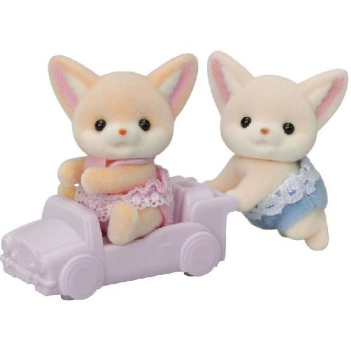 Figurine Miniature - Personnage Miniature Poupée - SYLVANIAN FAMILIES - Les jumeaux Fennec - Modele 5697 - Multicolore - Articulés