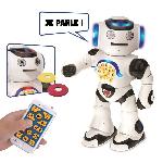 Robot Miniature - Personnage Miniature - Animal Anime Miniature POWERMAN - Mon Premier Robot Ludo-Éducatif (Français). sons et lumieres - LEXIBOOK