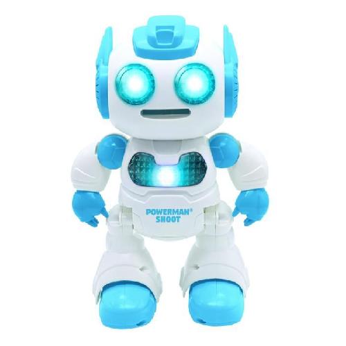 Robot Miniature - Personnage Miniature - Animal Anime Miniature Powerman Shoot Robot Programmable avec Dance. Musique. demo ? Telecommande et disques en mousse inclus.