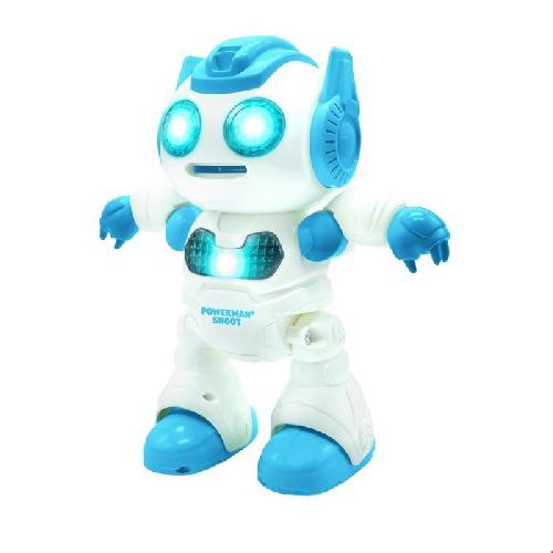 Robot Miniature - Personnage Miniature - Animal Anime Miniature Powerman Shoot Robot Programmable avec Dance. Musique. demo ? Telecommande et disques en mousse inclus.