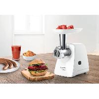 Preparation Culinaire Hachoir a viande SmartPower - BOSCH - MFW2520W - 2 grilles de hachoir - Garnisseur de saucisses - Blanc