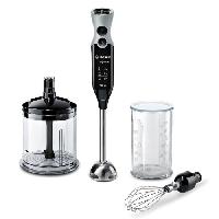 Preparation Culinaire Mixeur Plongeant BOSCH ErgoMixx MSM67160 ? Puissance de 750 W ? Mini-hachoir et fouet inclus - Noir