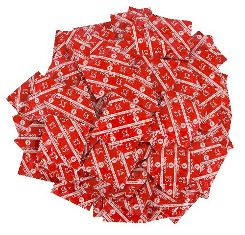 Preservatifs Preservatifs London rouge fraise 100 pcs.