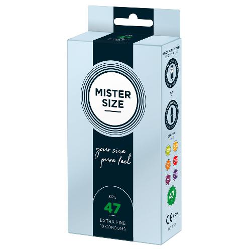 Preservatifs Preservatifs Mister Size 47mm pack de 10