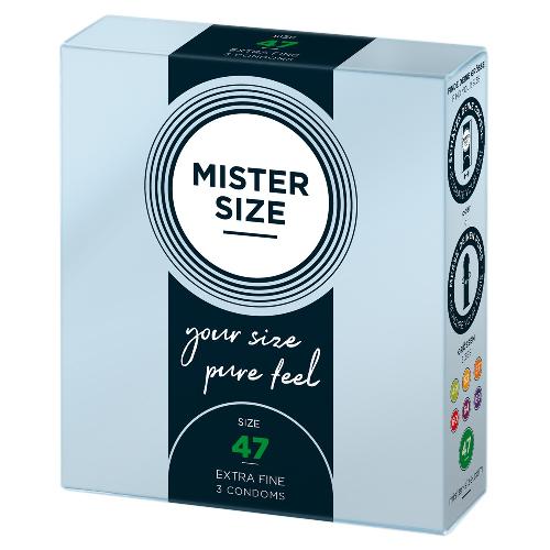 Preservatifs Preservatifs Mister Size 47mm pack de 3