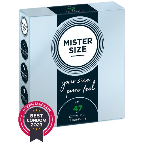 Preservatifs Preservatifs Mister Size 47mm pack de 3 x12