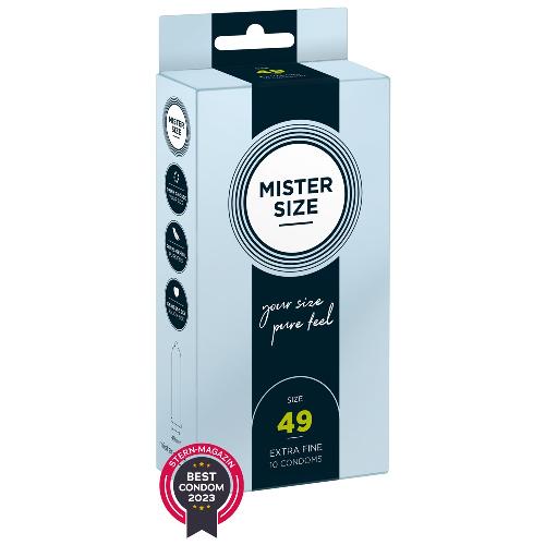 Preservatifs Preservatifs Mister Size 49mm pack de 10
