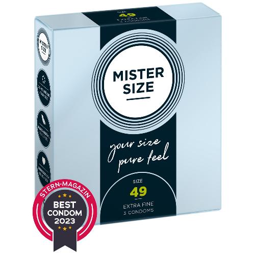 Preservatifs Preservatifs Mister Size 49mm pack de 3 x12
