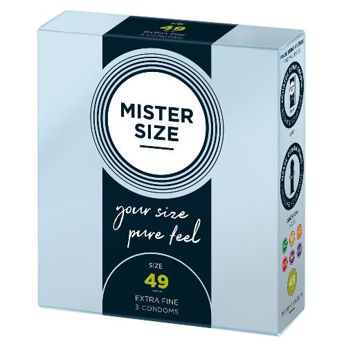 Preservatifs Preservatifs Mister Size 49mm pack de 3 x12