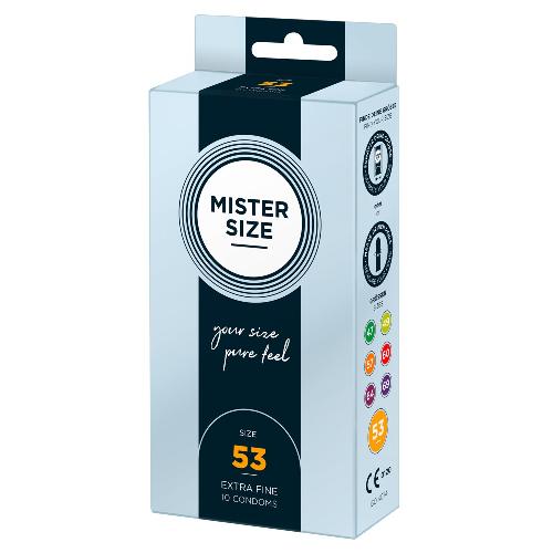 Preservatifs Preservatifs Mister Size 53mm pack de 10