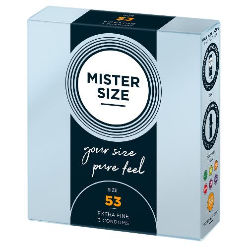 Preservatifs Preservatifs Mister Size 53mm pack de 3