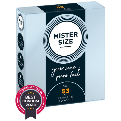 Preservatifs Preservatifs Mister Size 53mm pack de 3 x12