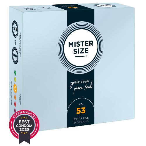 Preservatifs Preservatifs Mister Size 53mm pack de 36