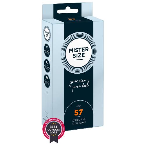 Preservatifs Preservatifs Mister Size 57mm pack de 10