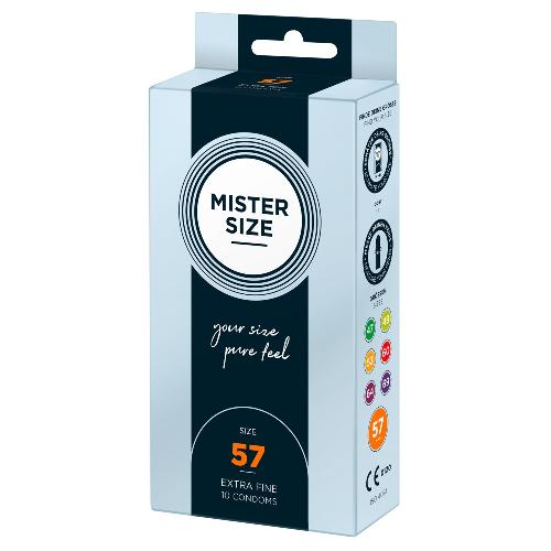 Preservatifs Preservatifs Mister Size 57mm pack de 10