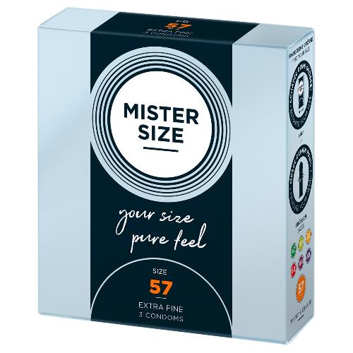 Preservatifs Preservatifs Mister Size 57mm pack de 3